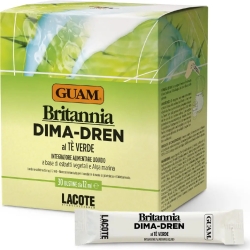 Guam Britannia Dima-Dren Al Tè Verde 30 Bustine Da 12 Ml - Integratore Drenante