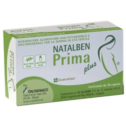 Natalben Prima Plus 30 Capsule - Integratore Per La Gravidanza