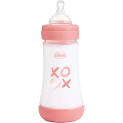 Chicco Perfect 5 - Biberon Flusso Medio 240 Ml - Rosa