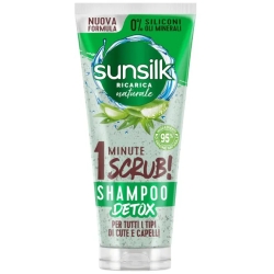SUNSILK 1 Minute Scrub - Shampoo Detox per tutti i tipi di capelli 200 Ml