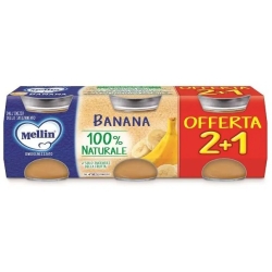 Banana 100% Naturale - 3 Omogeneizzati Da 100 G