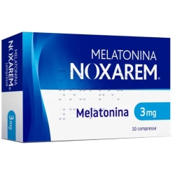 Melatonina Noxarem 3 mg - Trattamento Per Il Jet Lag 10 Compresse
