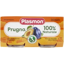Plasmon 100% Naturale - Omogeneizzato Alla Prugna 2 X 80 G