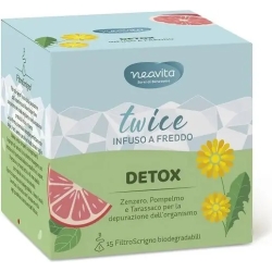 Neavita Twice detox - infuso freddo taglio tisana 15 filtri