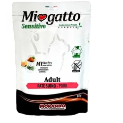 Miogatto - Adult Sensitive Patè Suino - Cibo Umido Per Gatti 85 G