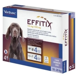 Effetix 134 Mg + 1200 Mg - Spot On Per Cani Di Taglia Media 4 Pipette 2,20 Ml