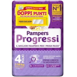PAMPERS Progressi - 21 Pannolini Misura 4 Maxi 7-18 Kg