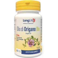 Longlife Olio Di Origano Bio 60 Perle - Integratore Per Il Benessere Intestinale