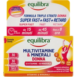 Equilibra Multivitamine & Minerali Donna 30 Compresse - Integratore Di Vitamine E Minerali