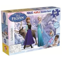 Frozen maxi puzzle double face - 108 pezzi