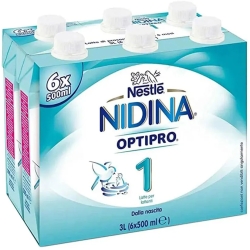 Nidina 1 Optipro - Latte per lattanti dalla nascita 6 x 500 ml
