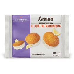 Le Tortine Margherita - 4 merendine ipoproteiche