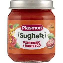Plasmon I Sughetti Pomodoro E Basilico - Alimento Per L'Infanzia 120 G