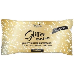Glitter Mania Goldness - 10 Salviette Glitter Rinfrescanti