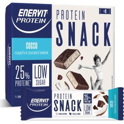Protein - Snack Cocco E Cioccolato Fondente - 8 Barrette Proteiche