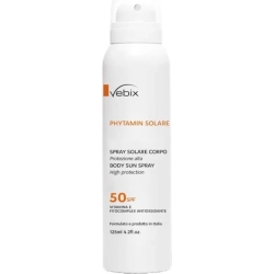 Vebix Crema Solare 50 SPF Latte Corpo Phytamin Protezione Alta 150 ml