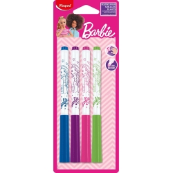 Barbie - 4 Pennarelli Per Lavagna