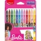 Barbie - 6 Confezioni Da 12 Pennarelli Colorati