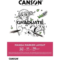 Graduate Manga Marker Layout - Blocco Di 50 Fogli A4 Da 70 G