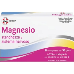 Magnesio 30 Compresse - Integratore Per Stanchezza Fisica E Mentale