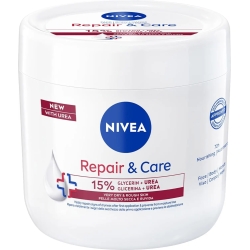 Nivea Repair & Care 15& Glicerina + Urea - Crema Per Pelle Molto Secca E Ruvida 400 ml