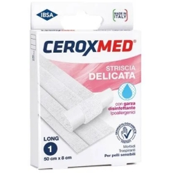 Ceroxmed Striscia Delicata Con Garza 50 x 8 cm