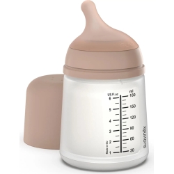 Suavinex ZERO ZERO medium 0M+ - Biberon anticolica con flusso adattabile 180 ml