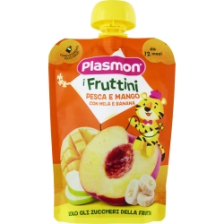 Plasmon I Fruttini - merenda Pesca Mango Mela E Banana 130 Gr