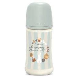 Suavinex Wonderland - biberon a flusso lento 270 ml - Azzurro