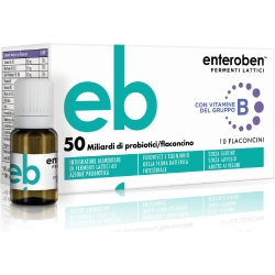 Enteroben 50 Miliardi 10 Flaconcini Da 10 ml - Integratore Di Fermenti Lattici
