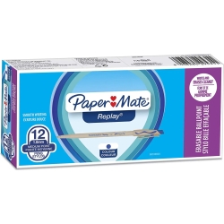 replay penna a sfera cancellabile blu confezione 12 penne