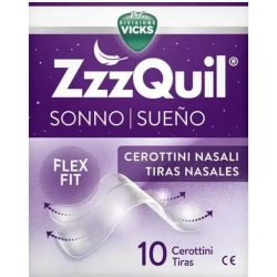 Vicks ZzzQuil Sonno - 10 Cerottini Nasali