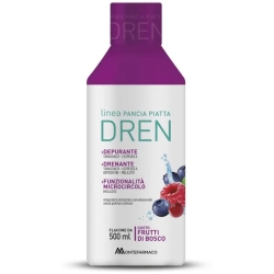 Pancia Piatta Dren Frutti Di Bosco 500 Ml - Integratore Drenante