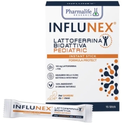 Influnex Lattoferrina Bioattiva Pediatric 15 Stick - Integratore Immunostimolante
