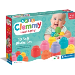 Soft Clemmy Touch & Play - Set da 10 Mattoncini morbidi 6-36M