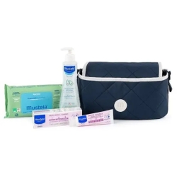 Mustela Organizer Passeggino - Fluido Detergente + Salviette + Pasta Per Il Cambio