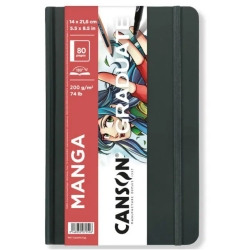 Graduate Manga - Blocco da disegno con 80 pagine - 14 x 21,6 cm