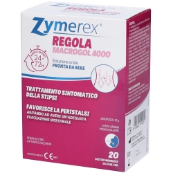 Zymerex Regola Macrogol 4000 - integratore per il transito intestinale 20 bustine