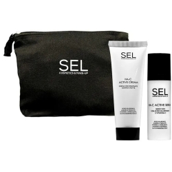 Set Skincare Idratante Viso - Ha-C Active Cream 50ml + Ha-C Active Serum 30ml + Pochette