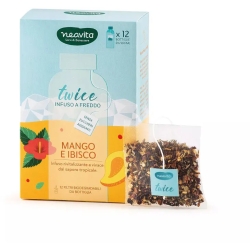 Neavita Twice Mango & Ibisco - Infuso a freddo 12 Filtri da Bottiglia