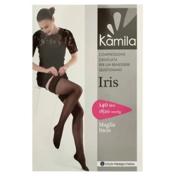 Kàmila Iris 140 Den - Collant Autoreggente Maglia Liscia (18-20 mmHg) - Taglia 2 Playa