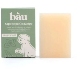 Bau Cosmesi Sapone Per Le Zampe Rinfrescante Con Aloe Vera E Menta Piperita 100 G