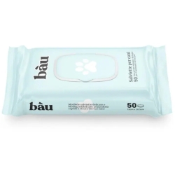 Bau Cosmesi Puro Talco - 50 Salviettine Per Cani 18 x 28,5 Cm
