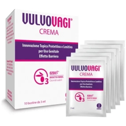 Vulvovagi 10 Bustine Da 3 ml - Crema Protettiva E Lenitiva Per Uso Genitale