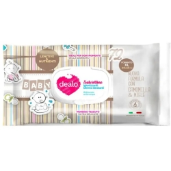 DEALO 72 Salviettine Detergenti Camomilla E Miele XL
