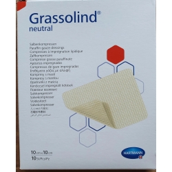 Grassolind Neutral - 10 Medicazioni In Garza Impregnata 10 x 10 cm