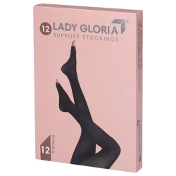 Gloria Med LadyGloria 12 - Collant A Punta Aperta (12-15 mmHg) - Taglia 5 Daino