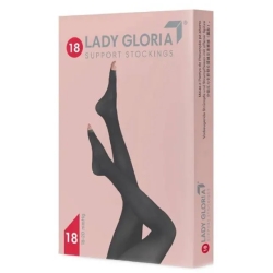 Gloria Med LadyGloria 18 - Collant A Punta Aperta (18-20 mmHg) - Taglia 4 Daino