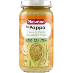 Plasmon La Pappa - Crema di patate con legumi verdi 2 x 200 g