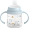 Suavinex My Family - Biberon First con manico e beccuccio in silicone - Azzurro